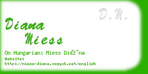 diana miess business card